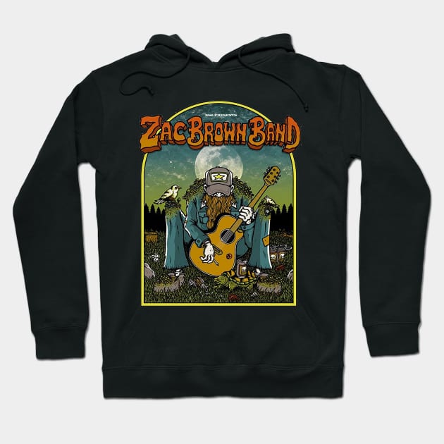 Vintage jak play guitar Hoodie by PATTERNCOLORFUL